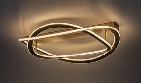 Plafoniera LED din metal auriu Kallira