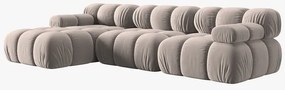 Coltar 4 locuri Bellis catifea L282 cm