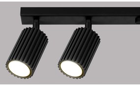 Spot negru 6,5x117 cm Gleam – Sollux