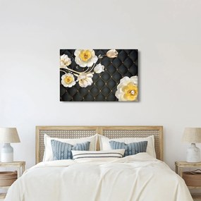 Tablou - Imagine cu flori de trandafir alb (90x60 cm)