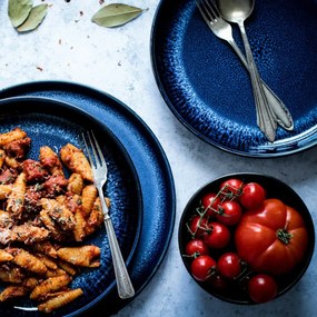 Mäser Set de farfurii adânci și plate, 12 bucățiNIARA – albastru