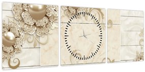 Tablou - Motiv decorativ (cu ceas) (90x30 cm)