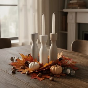 Suport pentru lumanari din lemn TORNE 25 cm - mai multe culori