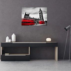 Tablou pe sticlă - Houses of Parliament din Londra (70x50 cm)