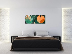 Tablou - Motive naturale geometrice (120x50 cm)