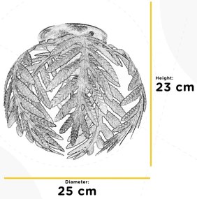 Plafonieră ONLI FELCE 1xE27/22W/230V bronz