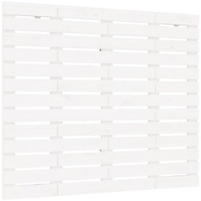 824684 vidaXL Tăblie de pat pentru perete, alb, 146x3x91,5 cm, lemn masiv pin