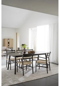 Scaune de dining natural /maro închis 2 buc. Harlan – Rowico