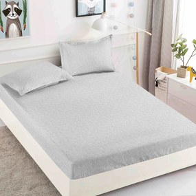 Lenjerie de pat 3 cu elastic 100% bumbac - a735 de la Onesleep