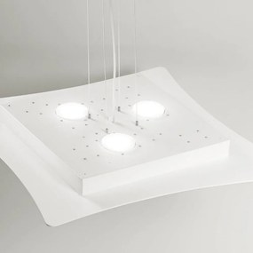 Lustra suspendata moderna ISOTTA 62x69cm, alb sau gri