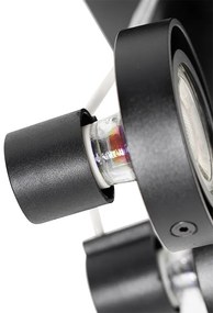 Spotlight modern negru cu 2 lumini - Master 50