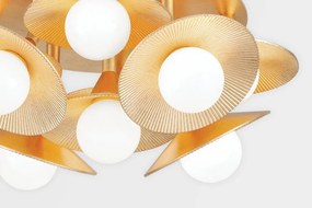 Plafoniera LUX realizata manual, design modern EMERALD, cu 9 surse de lumina