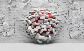 Fototapet - Wall 3D (254x184 cm)