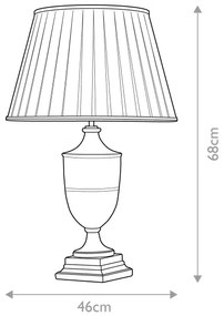 Lampă de masă Elstead DL-NARBONNE-TL NARBONNE 1xE27/60W/230V