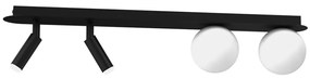 Plafoniera moderna Sirio negru 64cm