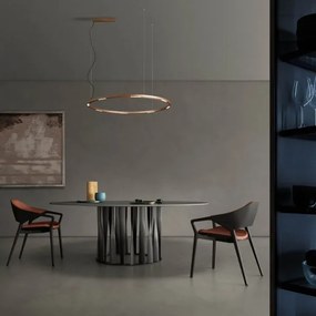 Lustră LED pe cablu UNION Redo 01-2209 LED/68W/230V 3000K d. 120 cm auriu