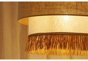 Brilagi - Candelabru pe cablu WINNETOU BOHO 1xE27/15W/230V pr. 45 cm maro/crem