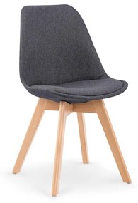 Scaun textil K303 gri inchis - H 83 cm