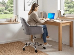 Scaun de birou Q-190 VELVET, gri