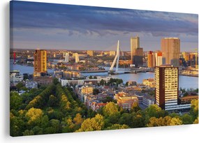 Tablou - Panorama Rotterdamului, Țările de Jos (90x60 cm)