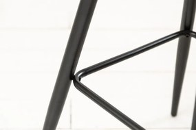 Set 2 scaune de bar Turin microfibra maro vintage