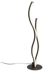 Lampă de masă de design neagră cu LED inclus, cu dimmer - Ying