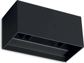 Aplica LED exterior ambientala IP54 ATOM AP D20 NERO 4000K