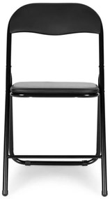 Scaun pliant de cattering negru 4buc