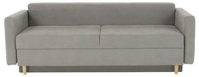 Canapea extensibilă, gri textil Queens, AURELIA