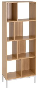 Bibliotecă de copii în culoare naturală cu aspect de lemn de stejar 63x159 cm Mid-Lines – Casa Selección