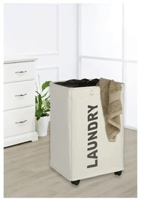 Coș de rufe Wenko Quadro, bej, 79,2 l