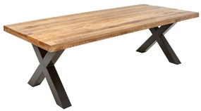 Masa design industrial Iron Craft X II 240cm Mango A-6540057 VC