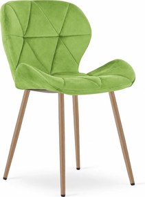 Scaun de masa MANGO VELVET, verde deschis