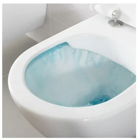 Set vas WC rimless suspendat, Villeroy&amp;Boch Avento, cu capac slim inchidere lenta si rezervor Geberit Duofix Sigma UP320