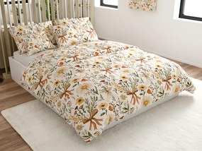 Lenjerie de pat din polibumbac FLORAL RIBBON POLY crem Dimensiune lenjerie de pat: 70 x 90 cm | 140 x 200 cm