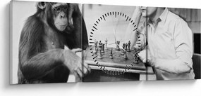 Tablou - Circ 2 (cu ceas) (90x30 cm)