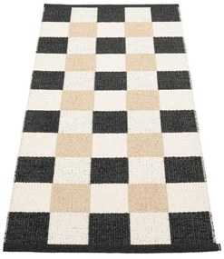 Covor tip traversă pentru interior și exterior negru/crem 70x160 cm Pix Black Vanilla – Pappelina