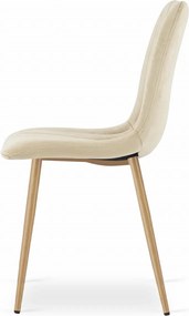 OFERTA Scaun de catifea crem LAVA clasa II