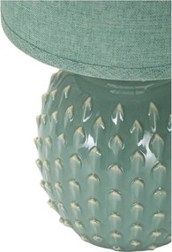 Veioză albastru-deschis din ceramică cu abajur textil (înălțime 27 cm) Pontus – Mauro Ferretti