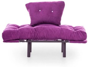 Fotoliu Extensibil Mocca, Violet, 95 x 70 x 85 cm