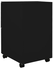 Dulap dosare mobil, negru, 39x45x67 cm, otel Negru