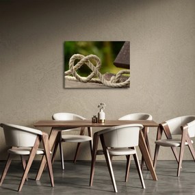 Tablou inima din frânghie (70x50 cm)