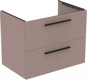 Dulap baza suspendat Ideal Standard i.life B gri - bej mat 2 sertare 80 cm