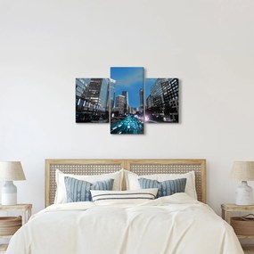 Tablou cu oraș nocturn (90x60 cm)