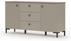 Comodă Demandaron 4 (taupe + stejar silverjack) . 1116812