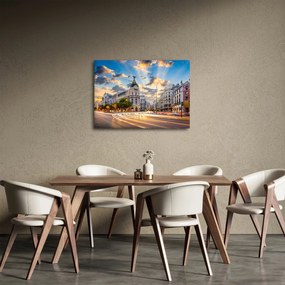 Tablou - Calle Gran Vía, Madrid, Spania (70x50 cm)