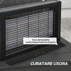 HOMCOM Lampă Anti-Țânțari UV 8W | Aosom Romania