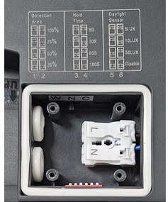 Plafonieră LED cu senzor pentru baie ELLÉ LED/24W/230V d. 26 cm IP54 antracit