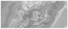 Tablou - Marmură în alb-negru (120x50 cm)