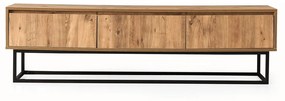 Comodă TV cu aspect de lemn de pin Kalune Design Tilsim, lungime 180 cm, natural